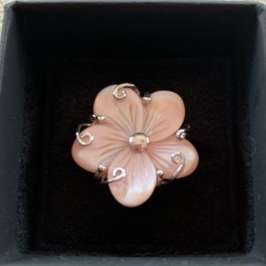 Sterling Silver and Mother of Pearl Ring